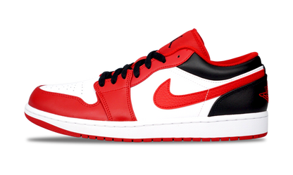 Nike Jordan 1 Low Bulls 2022 White Red Black  (553558-163) Men's Size 8-11