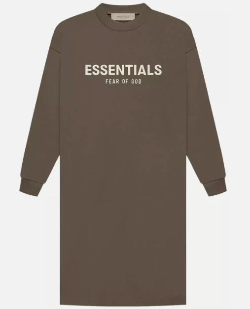 Fear Of God Essentials Long Sleeve Tee Dress (125SU225034FW) Women's Size XXS-XL