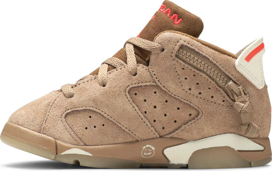 Nike Jordan 6 Retro Travis Scott British Khaki Kids (TD) DH0692-200