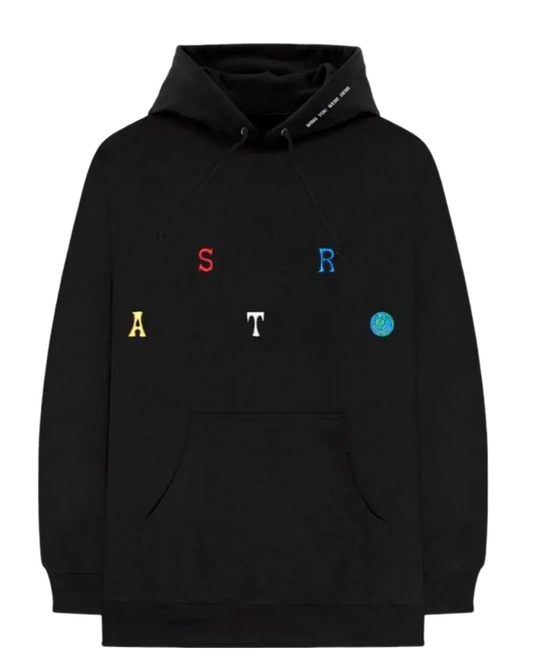 Travis Scott Astroworld Scattered Hoodie Black (83665-098) Men's Size M-XXL