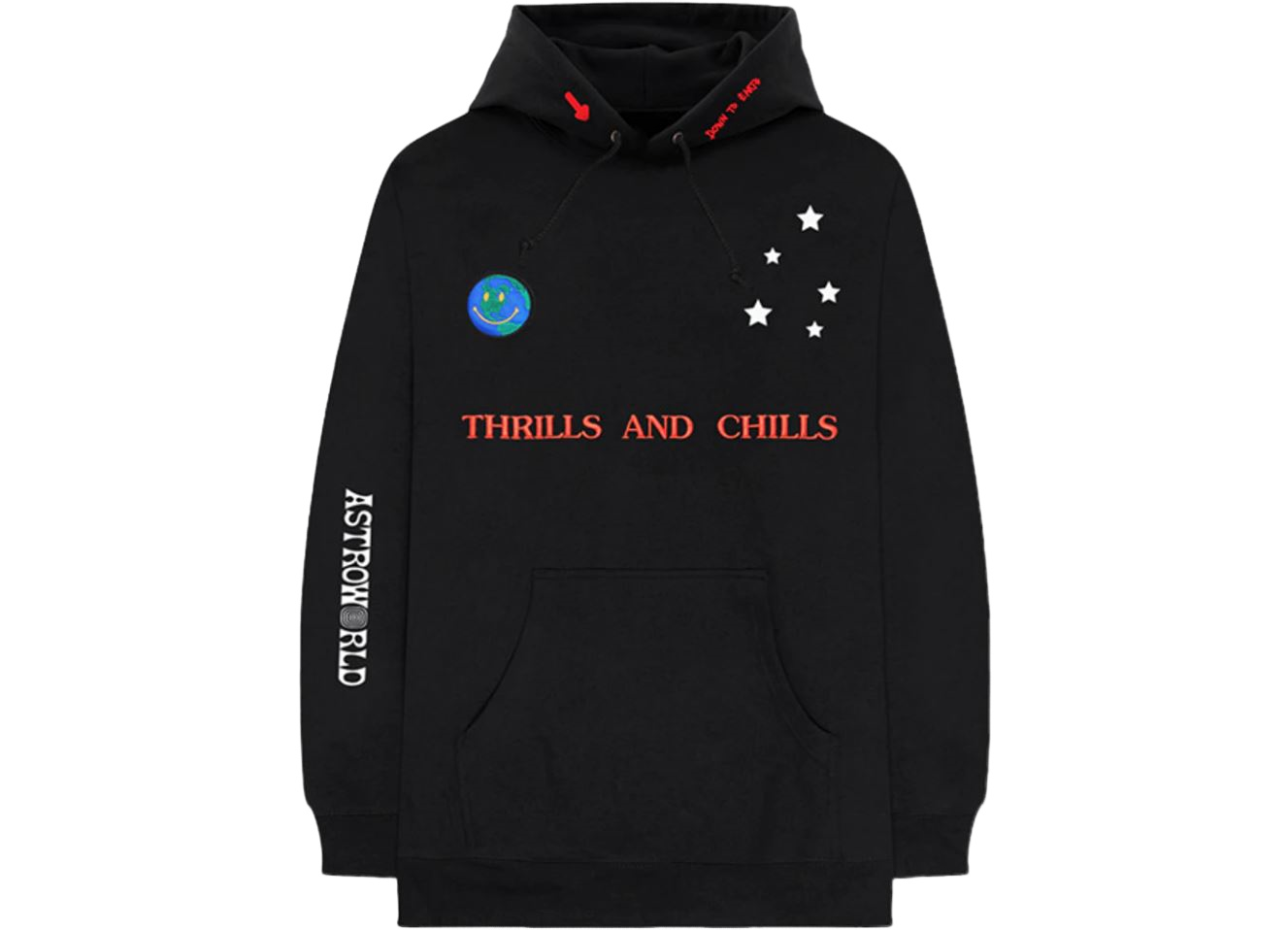 Travis Scott Astroworld World Peace Hoodie Black (83665-107) Men's Size L-XXL