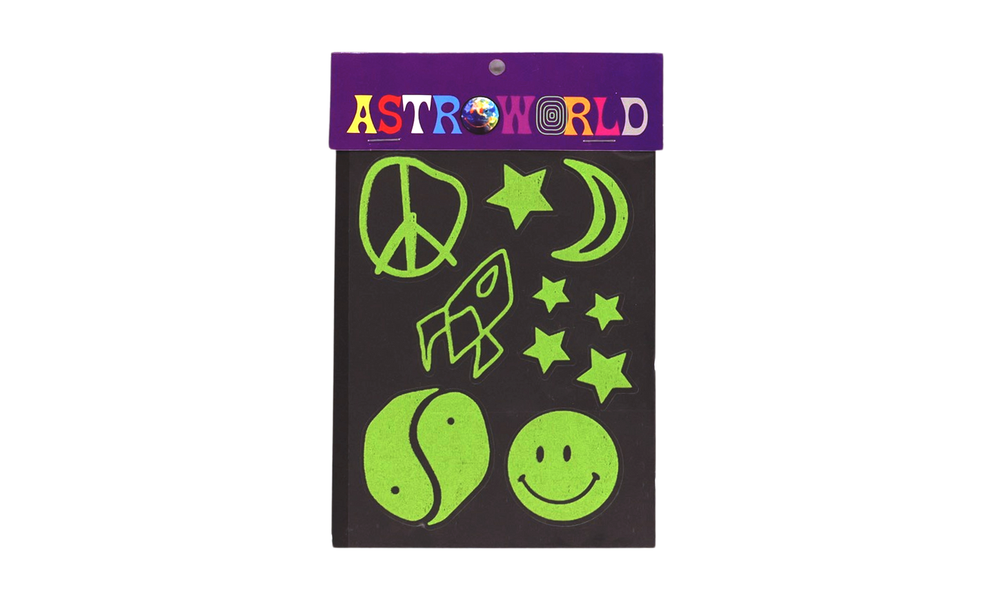 Travis Scott Astroworld Stargazing Sticker Pack Multi (83665-1180) One Size