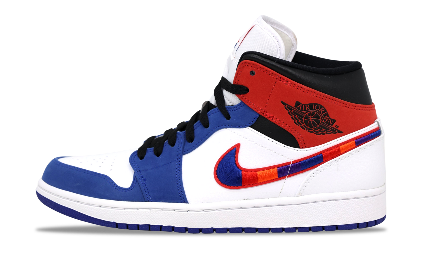 Nike Jordan 1 Mid Multicolored Swoosh 2020 (852542-146) Men's Size 7-11