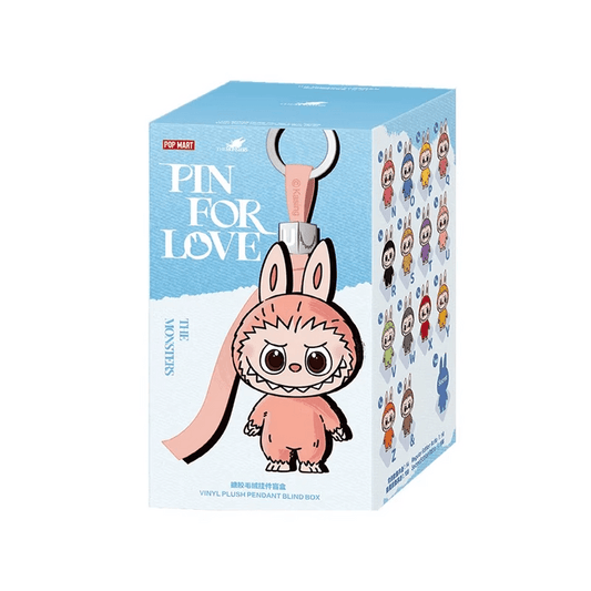 Pop Mart Labubu THE MONSTERS Pin for Love Series-Vinyl Plush Pendant Blind Box (N-Z) 1pc