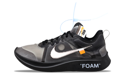 Nike Zoom Fly SP x OFF-WHITE Black 2018 (AJ4588-001) Men's Size 4-11