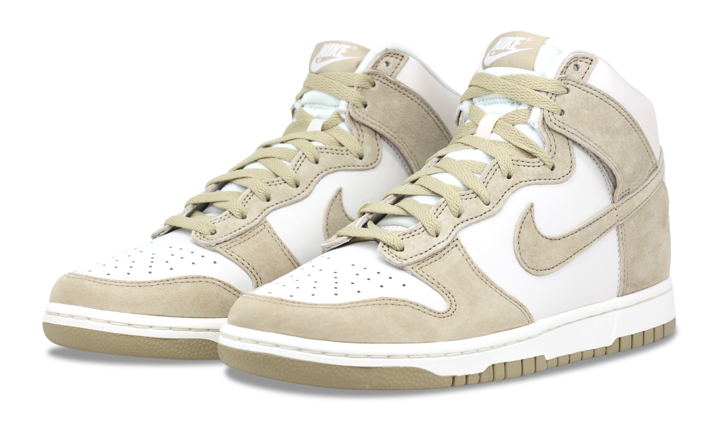 Nike Dunk High Tan Suede White