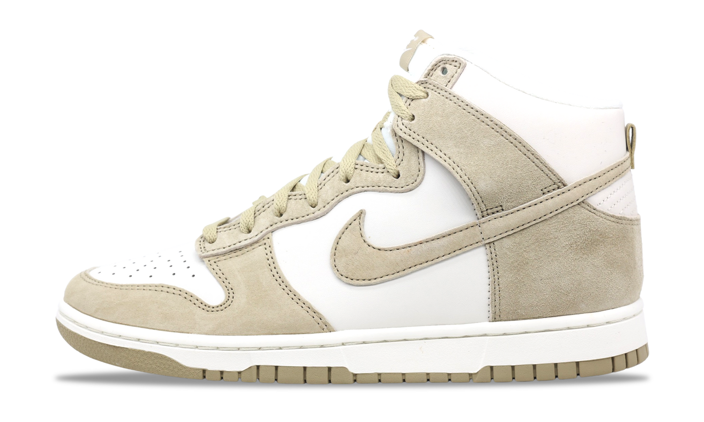 Nike Dunk High Tan Suede White