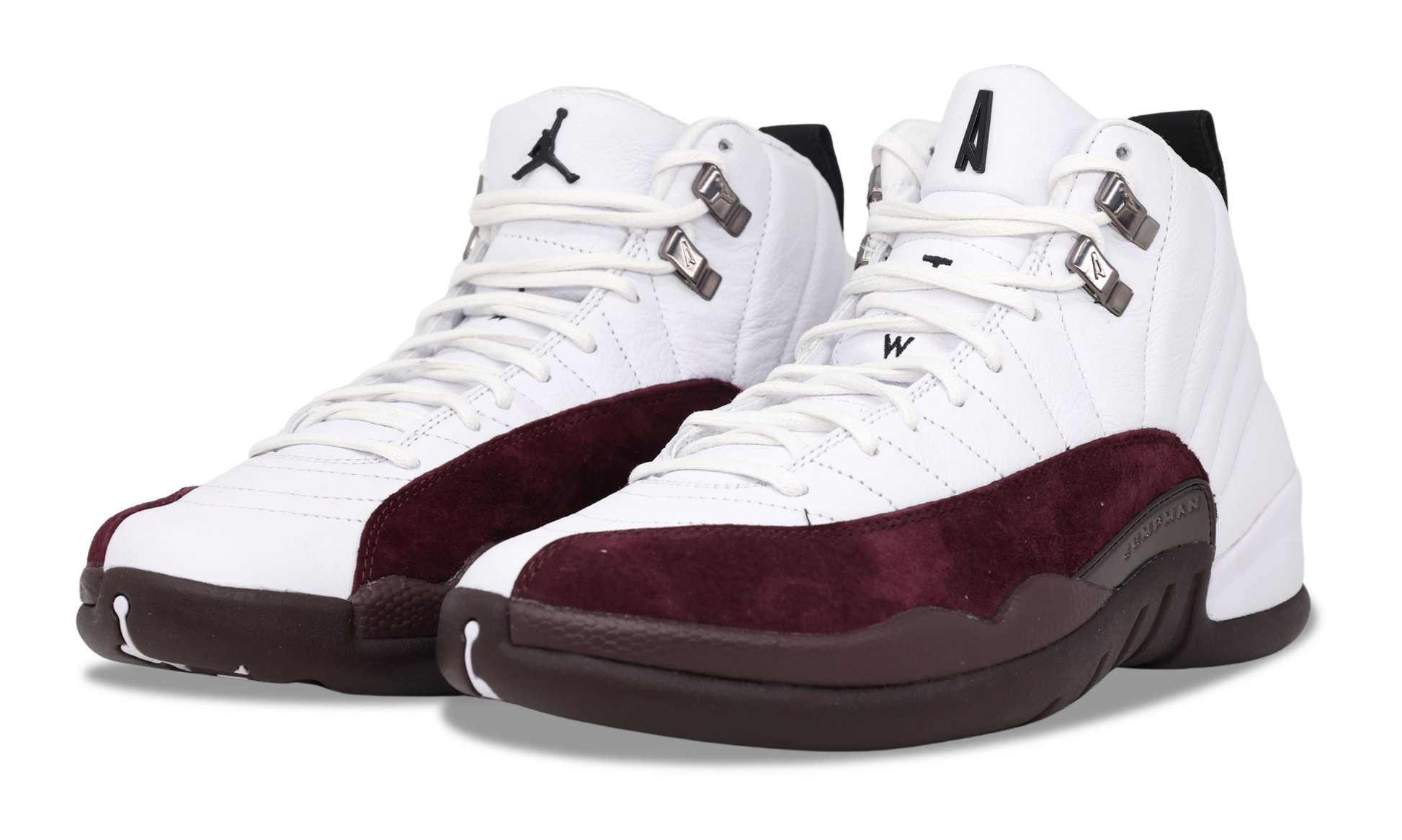 A MA Maniere Jordan 12 Retro SP White Burgundy Crush Size