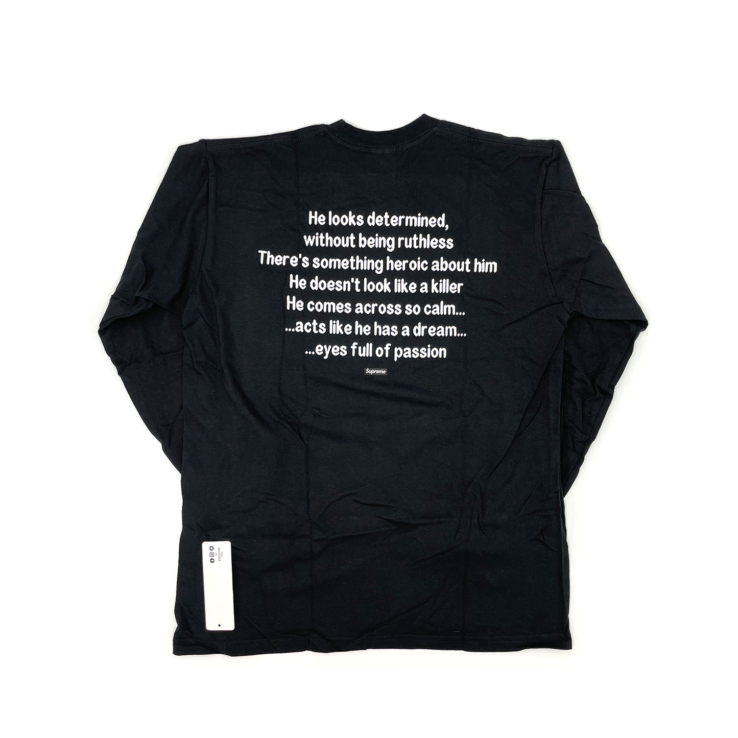 Supreme The Killer L/S Tee Black (FW18T4) Men's Size M-XL