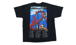 Travis Scott Astroworld Roller Coaster Tee Black