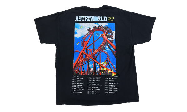 Travis Scott Astroworld Roller Coaster Tee Black