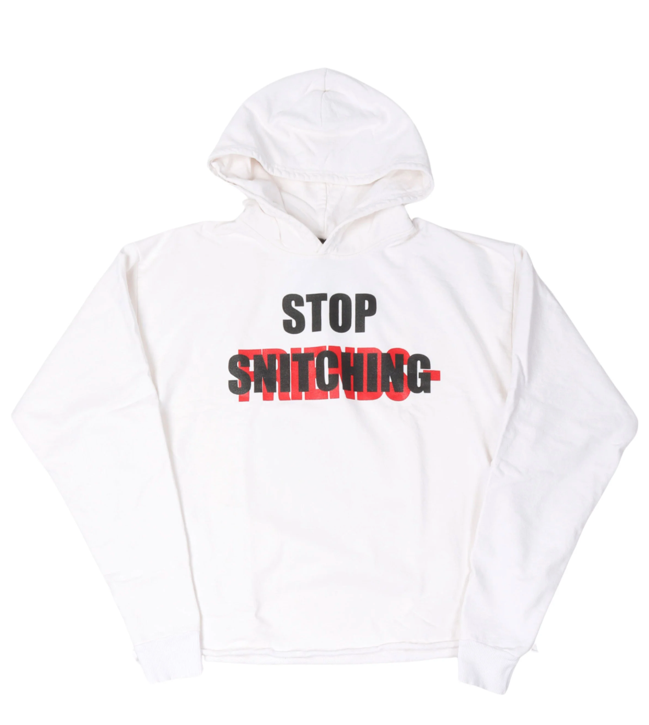 VLONE STOP SNITCHING HOODED