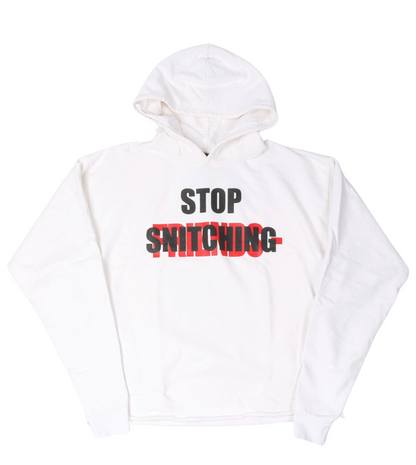VLONE STOP SNITCHING HOODED