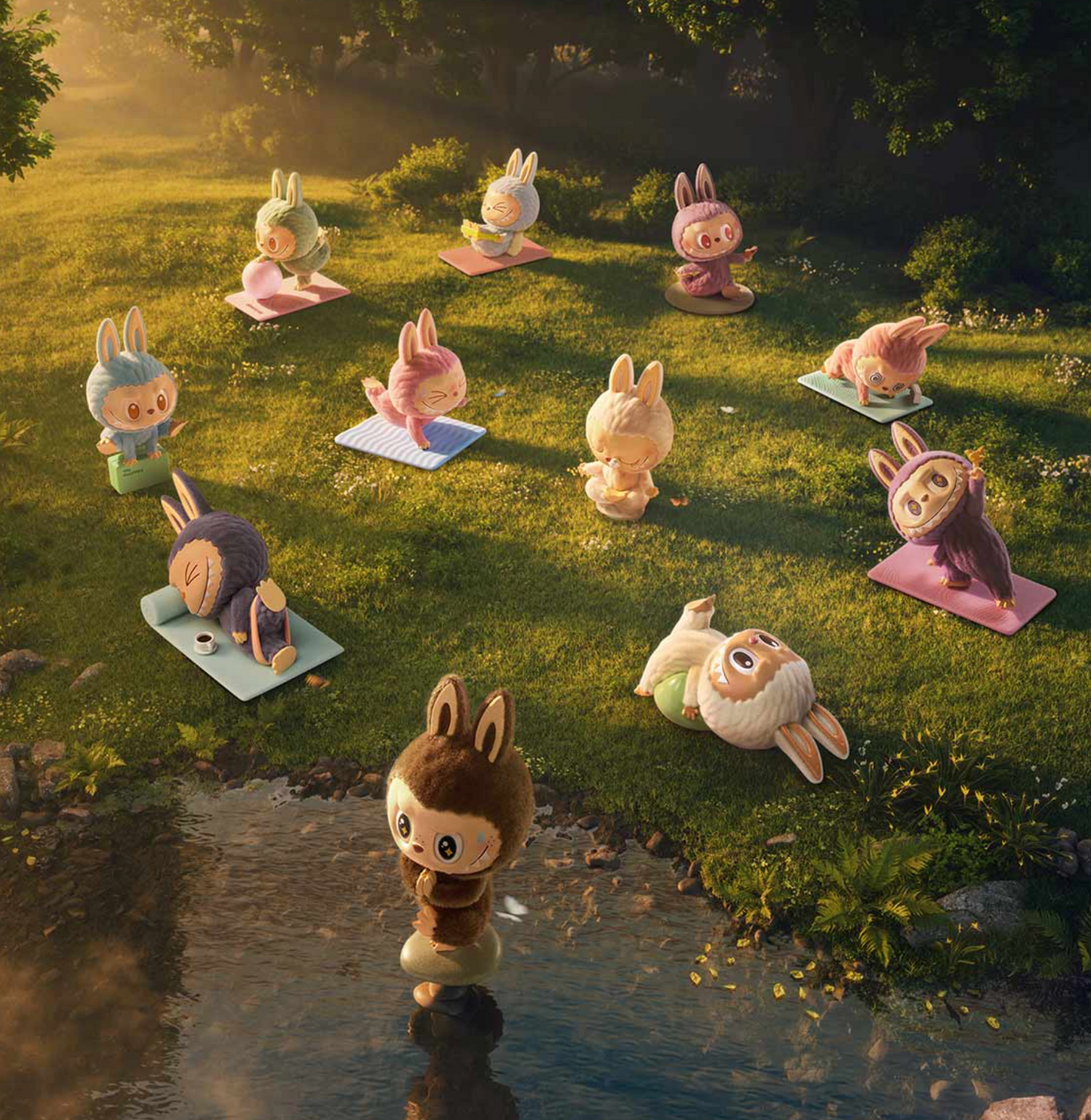 POP MART THE MONSTERS Lazy Yoga Series Figures (PM-002794-OS) 1pc