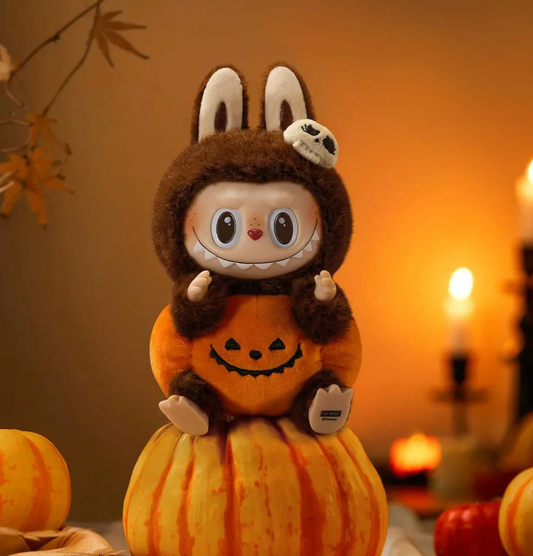 POP MART Happy Halloween Party Series-Sitting Pumpkin Vinyl Plush Pendant (PM-012977-OS) 1pc