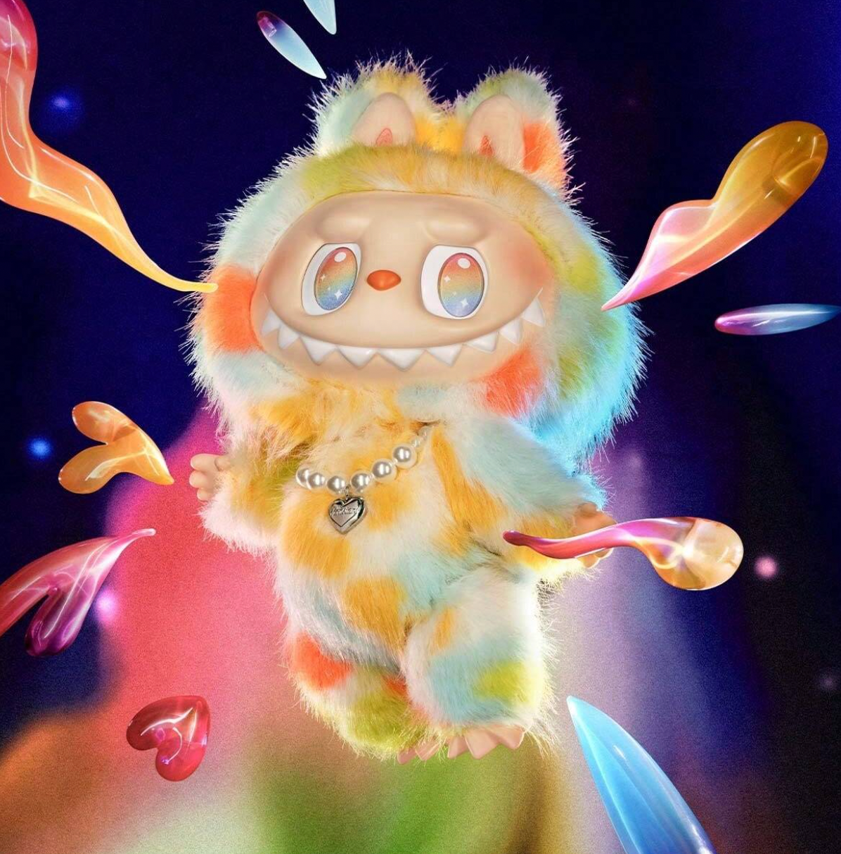 THE MONSTERS Big into Energy Series-ROCK THE UNIVERSE Vinyl Plush Doll(PM-074708-OS) 1pc