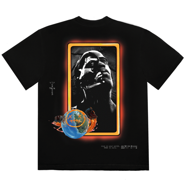 Travis Scott Astro Portrait T-shirt Black