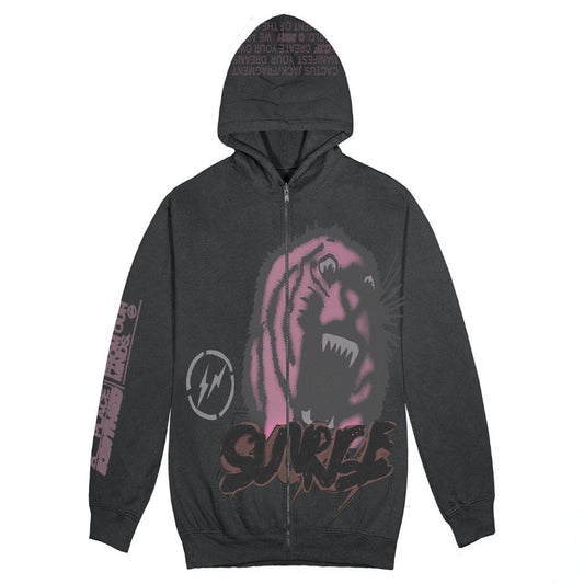 Travis Scott Cactus Jack For Fragment Sunrise Zip Up Hoodie CJFR-HZ08 Size S-XXL