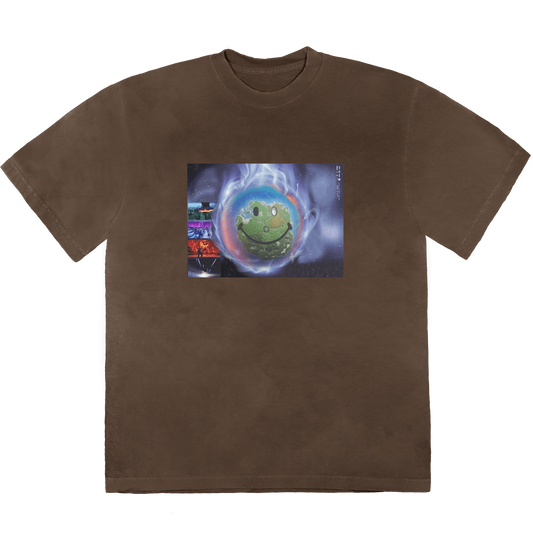 Travis Scott World Event T-shirt Bleached Black