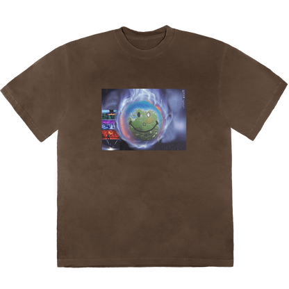 Travis Scott World Event T-shirt Bleached Black
