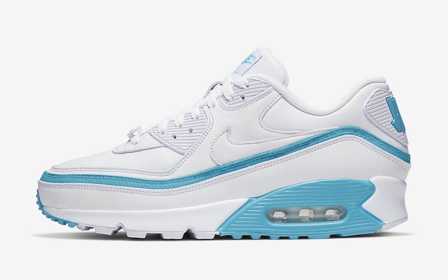 Nike Air Max 90 Undefeated White Blue Fury