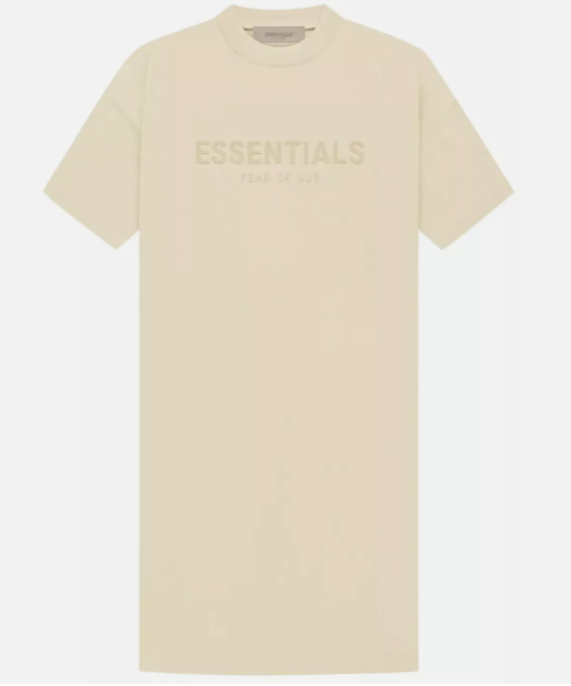 Fear Of God Essentials Tee Dress Eggshell (125SU225040FW) Women's Size XXS-XL