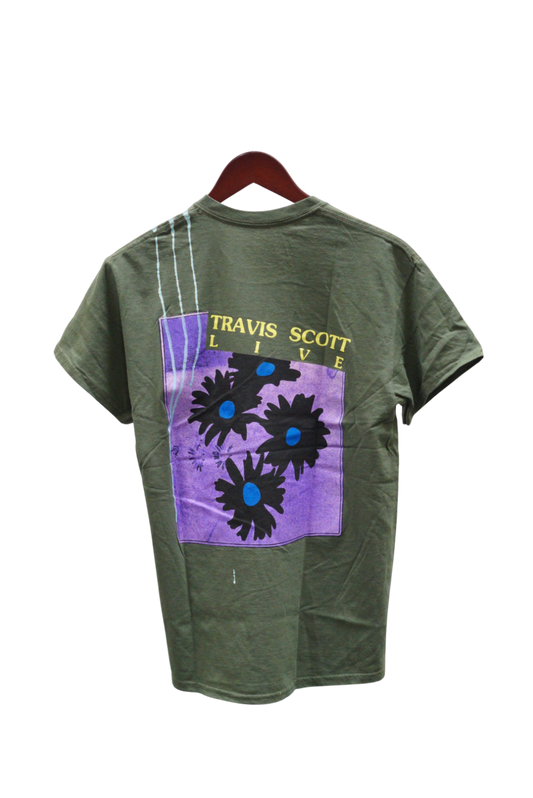 Travis Scott Astroworld Live In Europe Green Tee (93665-351) Men's Size S-XXL