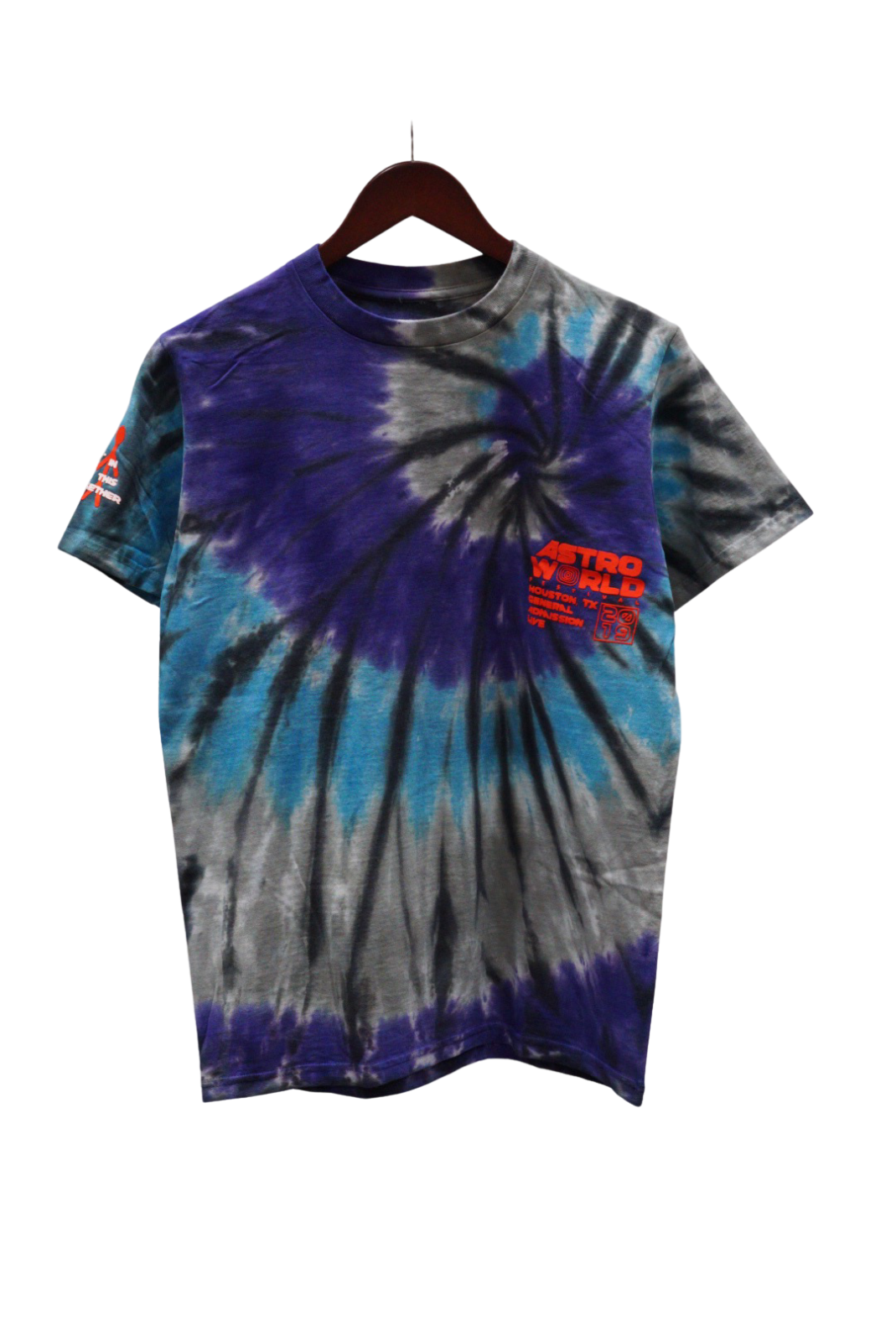 Travis Scott Official Souvenir Tee Purple Tie-Dye