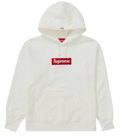 Supreme Box Logo Hooded Sweatshirt (FW21) White