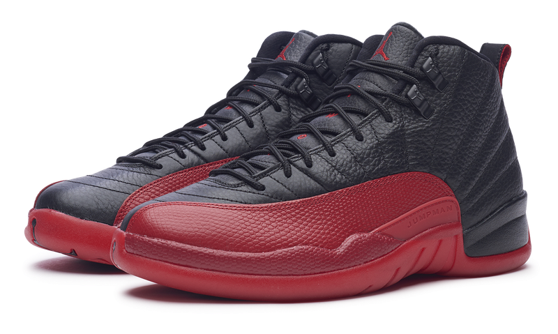 Nike Jordan 12 Retro Flu Game Black Red 2016 (130690-002) Men's Size 8