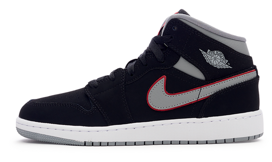 nike Air Jordan 1 MID(GS) 'Black Particle Grey'