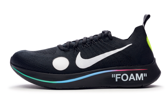 Nike Zoom Fly Mercurial x OFF-WHITE Black 2018 (AO2115-001) Men's Size 6-12