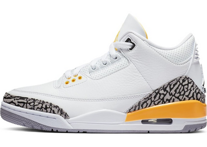 Nike Jordan 3 Retro Laser Orange Lakers (W) (CK9246-108) Women's Size 6-12