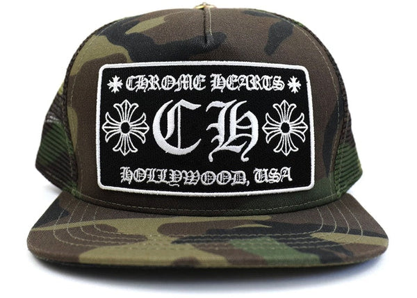 Chrome Hearts CH Hollywood Trucker Hat Camo – Solestage