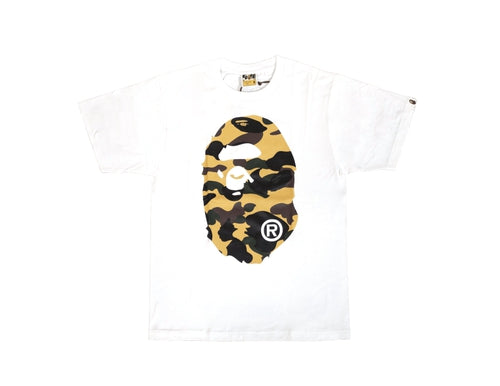 Bape 1st Camo Big Ape Head Tee White