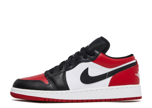 Nike Jordan 1 Low Bred Toe 2021 (553558-612/553560-612) Size 4Y-14