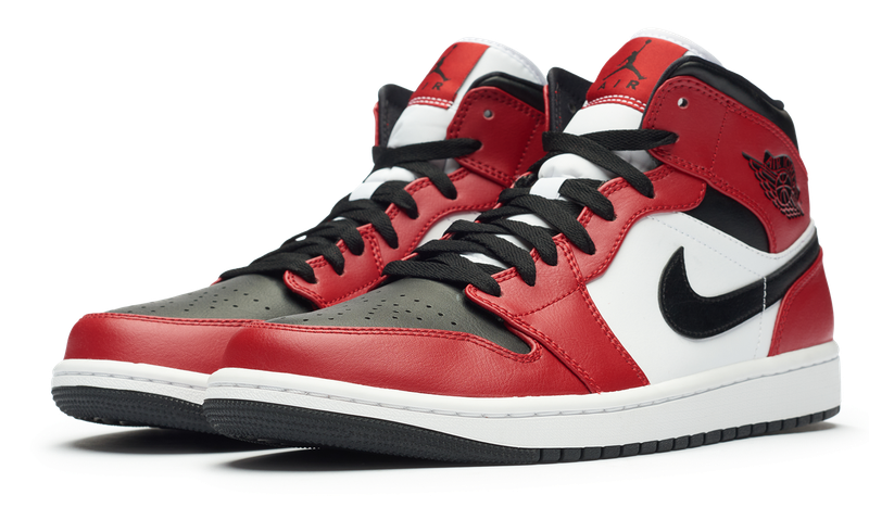 Nike Jordan 1 Mid Chicago Black Toe 2020 (554724-069) Men's Size 7-12