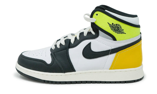 Nike Air Jordan 1 Retro High White Black Volt University Gold 555088-118
