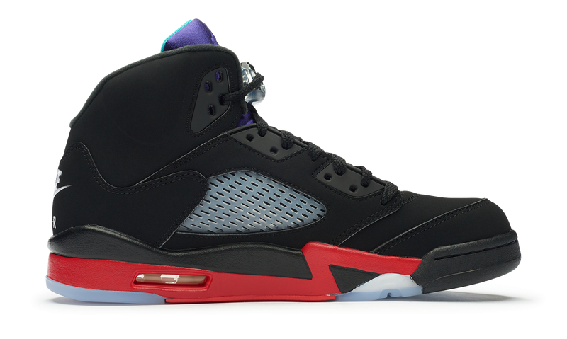 Nike Jordan 5 Retro Top 3 Black Red Grape (CZ1786-001) Men's Size 8-12
