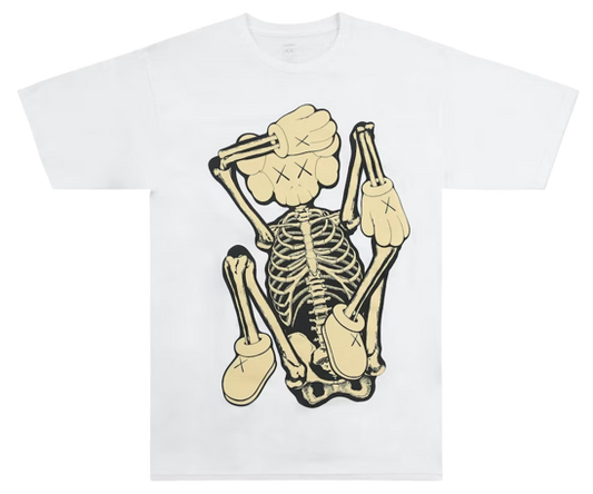KAWS Skeleton New Fiction T-Shirt Bone 2021 (KAWS-SS01) Men's Size S-XL