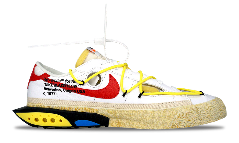 Nike Blazer Low x OFF-WHITE University Red 2022 (DH7863-100) Men's Size 4-14