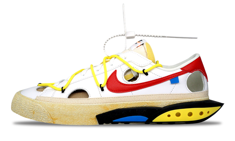 Nike Blazer Low x OFF-WHITE University Red 2022 (DH7863-100) Men's Size 4-14