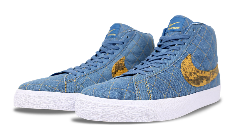 Nike SB Zoom Blazer Mid QS x Supreme Denim 2022 (DX8421-400) Men's Size 6-13