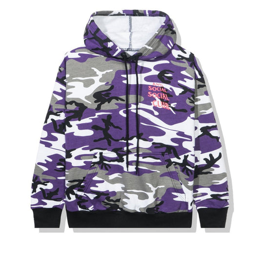 Snow Camo Purple Logo Hoodie