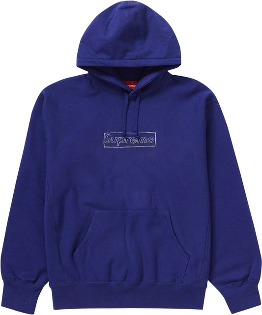 Supreme x KAWS Chalk Logo Hooded Sweatshirt SS21 (SS21SW39) Men Sizes S-XL