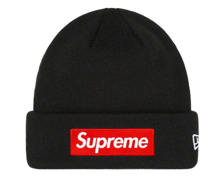 Supreme New Era Box Logo Beanie (FW22) Black – Solestage Supreme New Era Box Logo Beanie (FW22) Black – Solestage