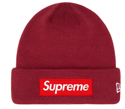 Supreme New Era Box Logo Beanie (FW22) Cardinal