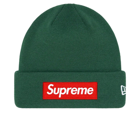 Supreme New Era Box Logo Beanie (FW22) Dark Pine