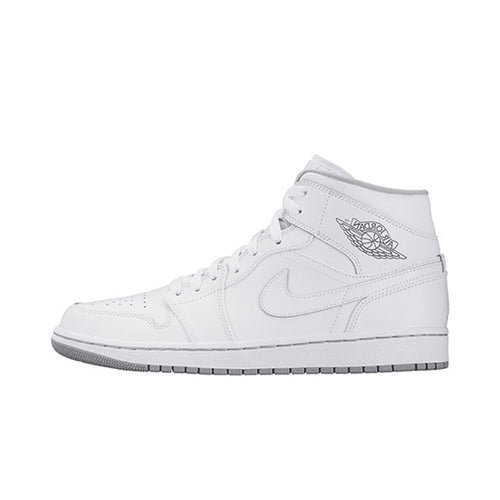 Nike Jordan 1 Mid White Wolf Grey 2015 (554724-112) Men's Size 10.5