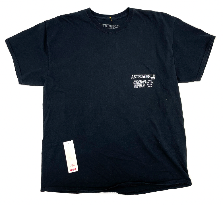 Travis Scott Astroworld Barclays Pig Black T-Shirt (93665-256) Men's Size S-XL